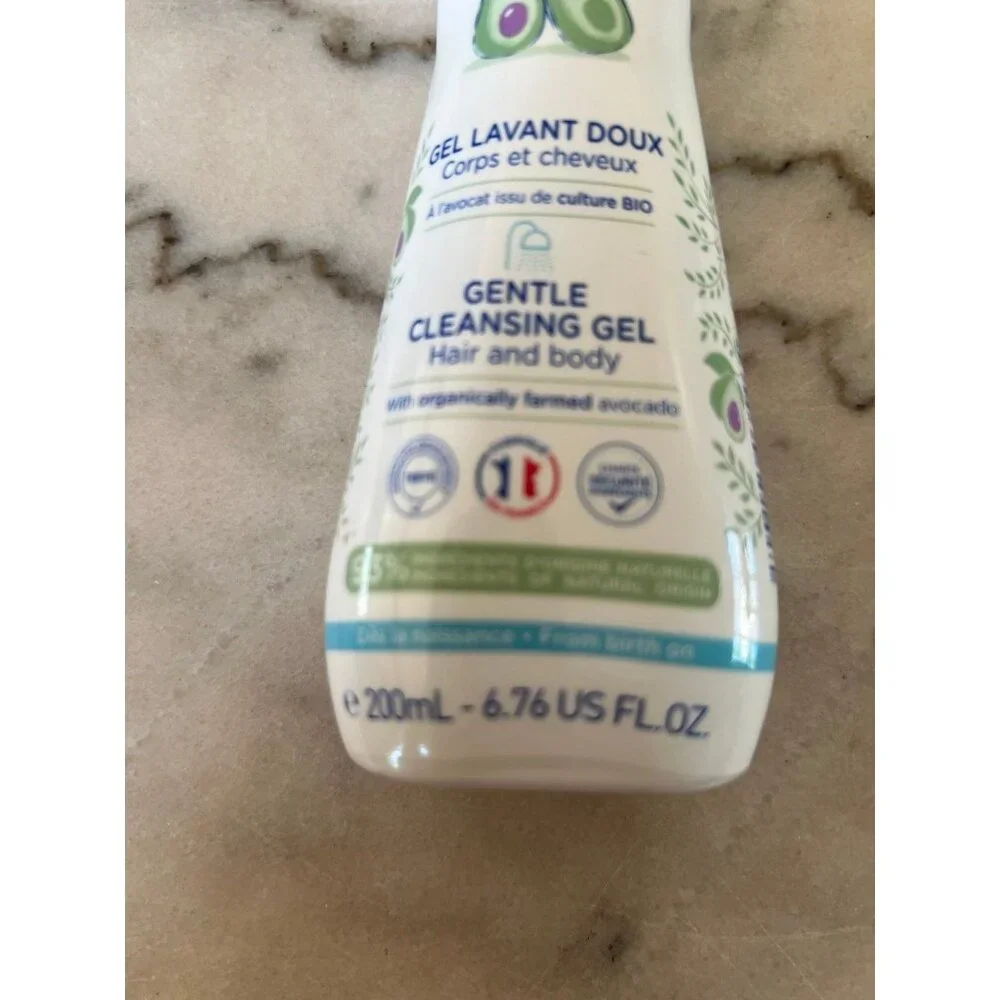 Mustela Gentle Cleansing Gel Baby Body‎ Wash & Hair Shampoo 6.76 oz Cleanser